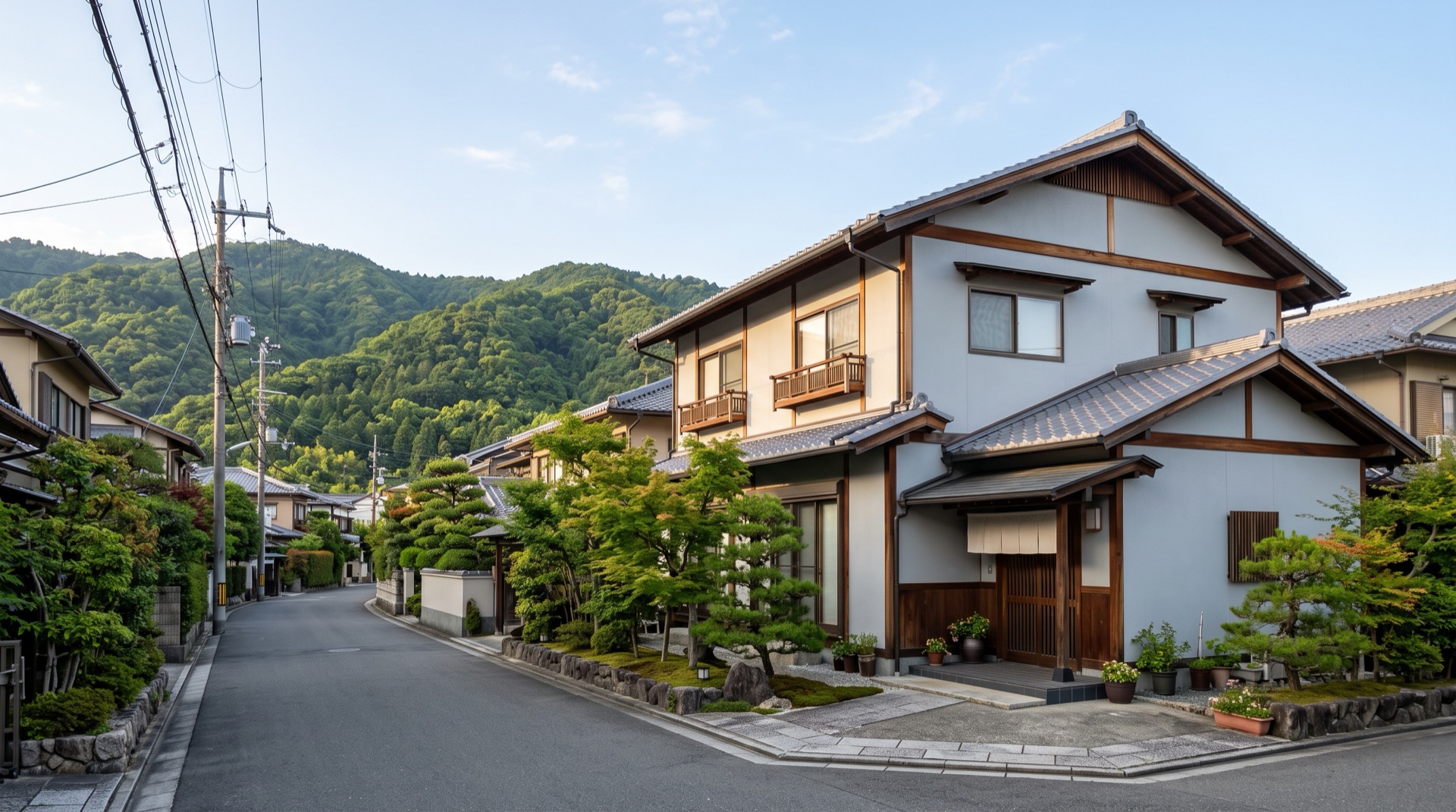 塗り替えを終えた住宅